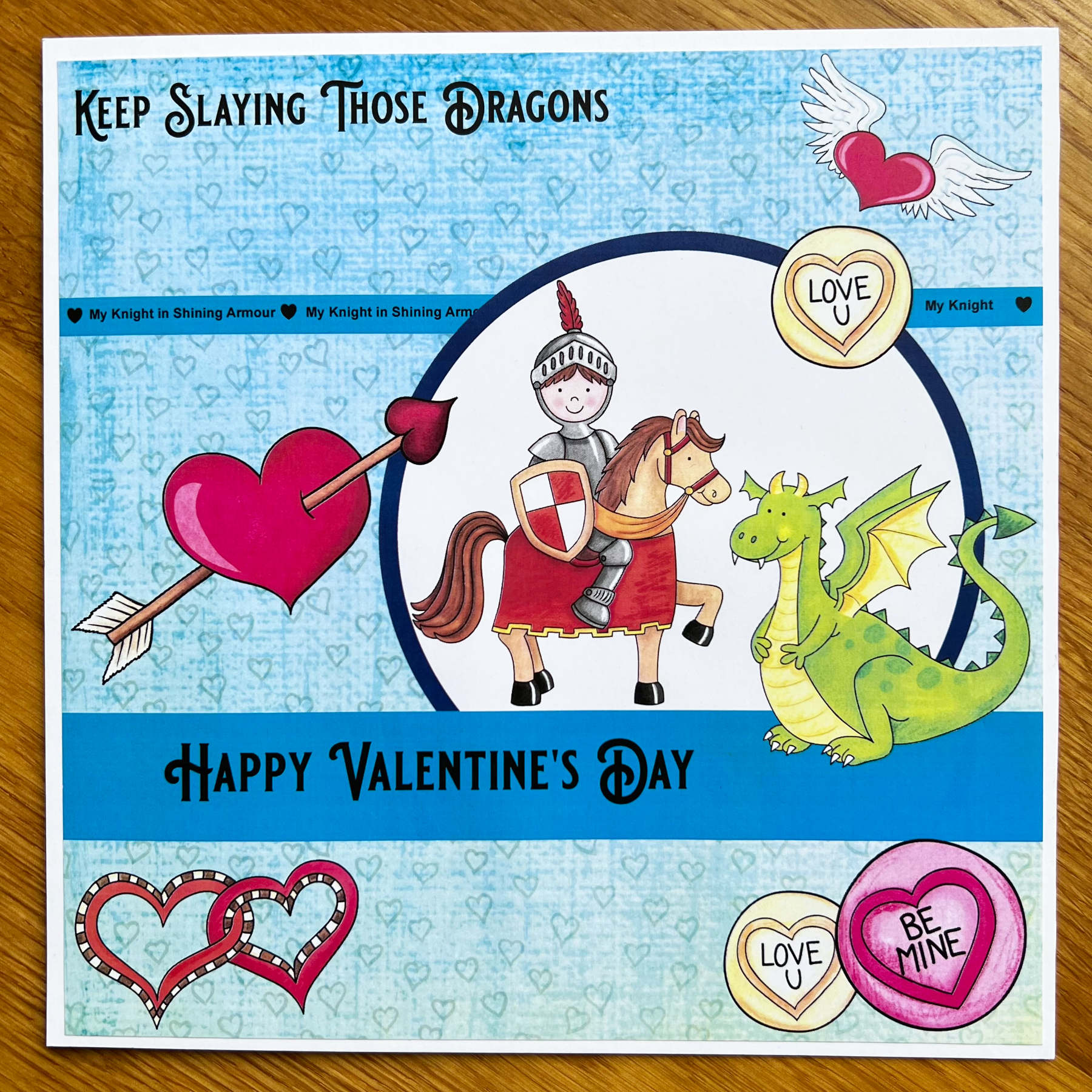 Keep Slaying Those Dragons Valentine <3 by Made By Mandy Keep Slaying Those Dragons Valentine <3